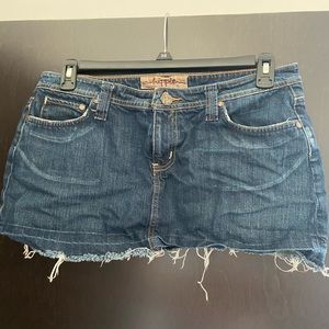 SHORT skirt, dark denim blue